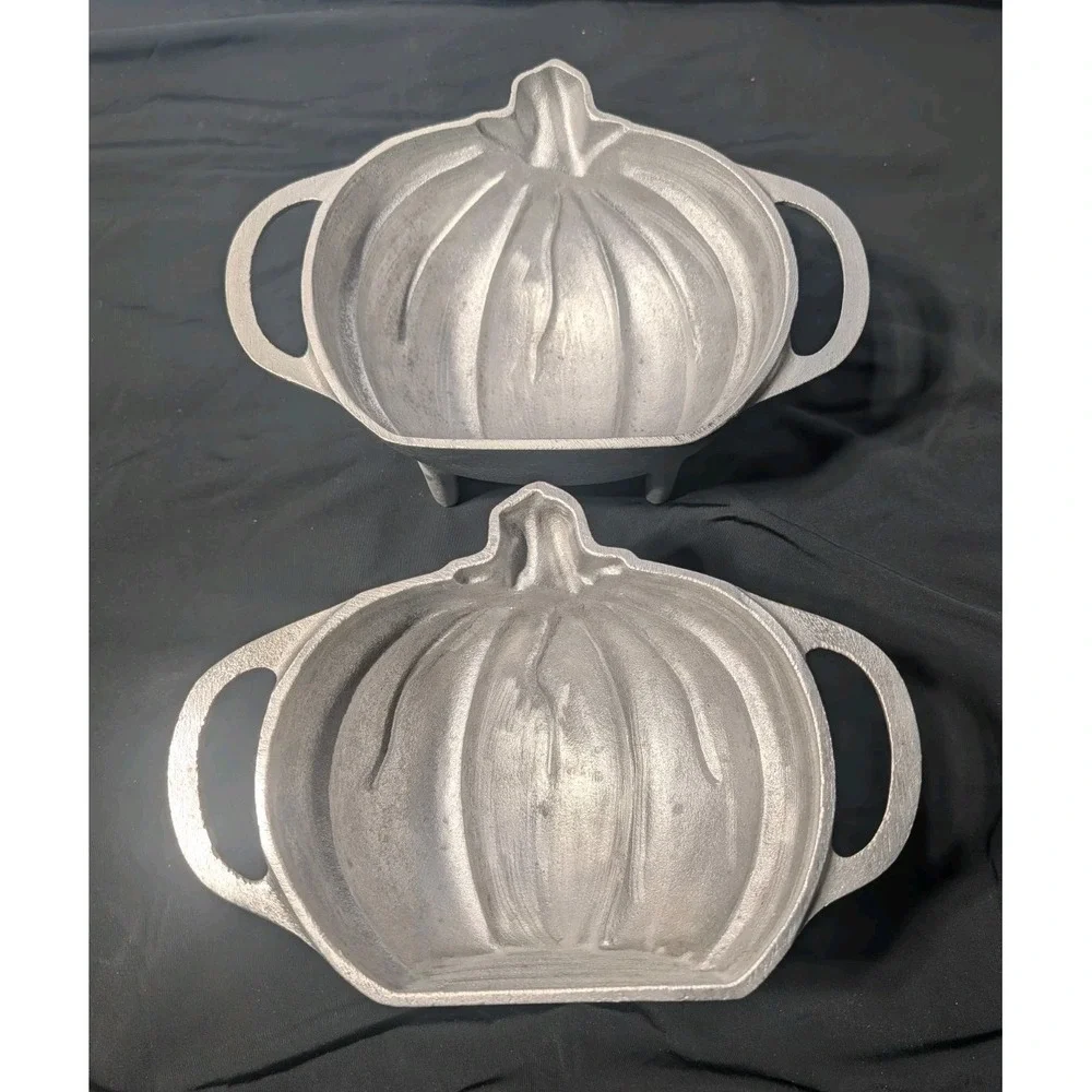Vintage Martha by Mail Stewart 3D Pumpkin Cake Pan‎ Mold Heavy Cast Aluminum